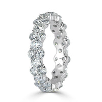 3.05ct Round Brilliant Cut Diamond Eternity Band in 14k White Gold