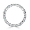 3.05ct Round Brilliant Cut Diamond Eternity Band in 14k White Gold