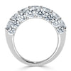 4.00ct Three Sided Round Brilliant Cut Diamond Ring in 18k White Gold