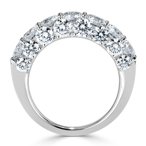 4.00ct Round Brilliant Cut Diamond Ring in 18k White Gold