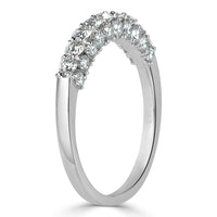 1.00ct Round Brilliant Cut Three-sided Diamond Ring in 18k White Gold