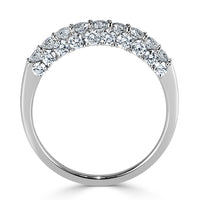 1.00ct Round Brilliant Cut Three-sided Diamond Ring in 18k White Gold