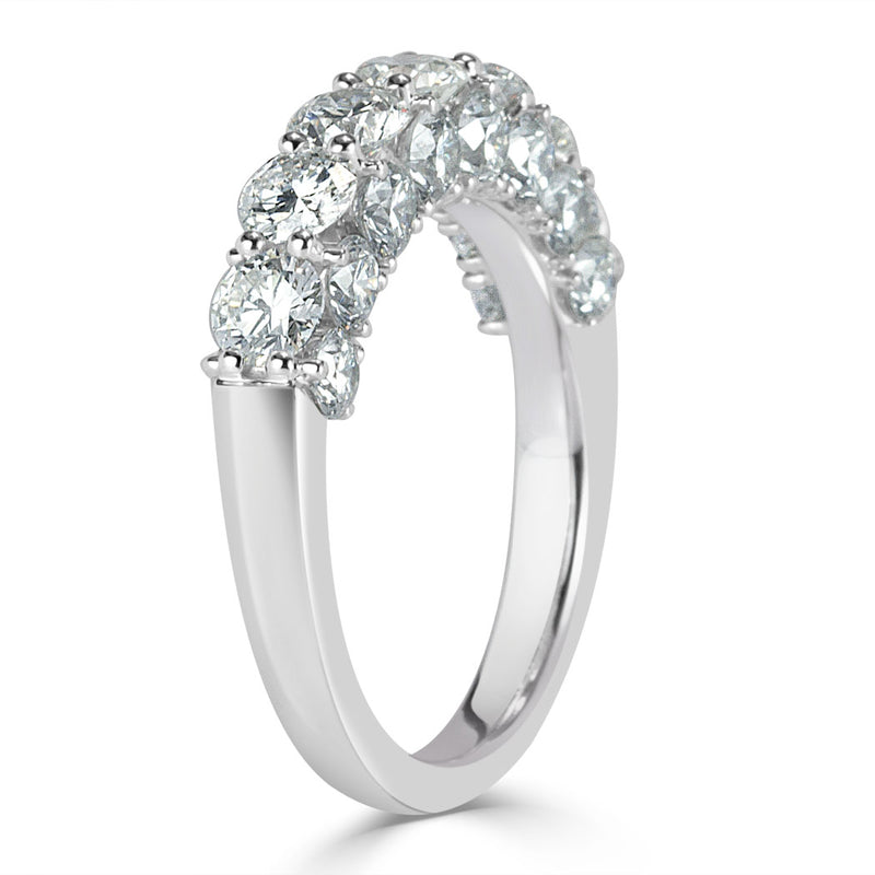 3.10ct Round Brilliant Cut Diamond Ring in 18k White Gold