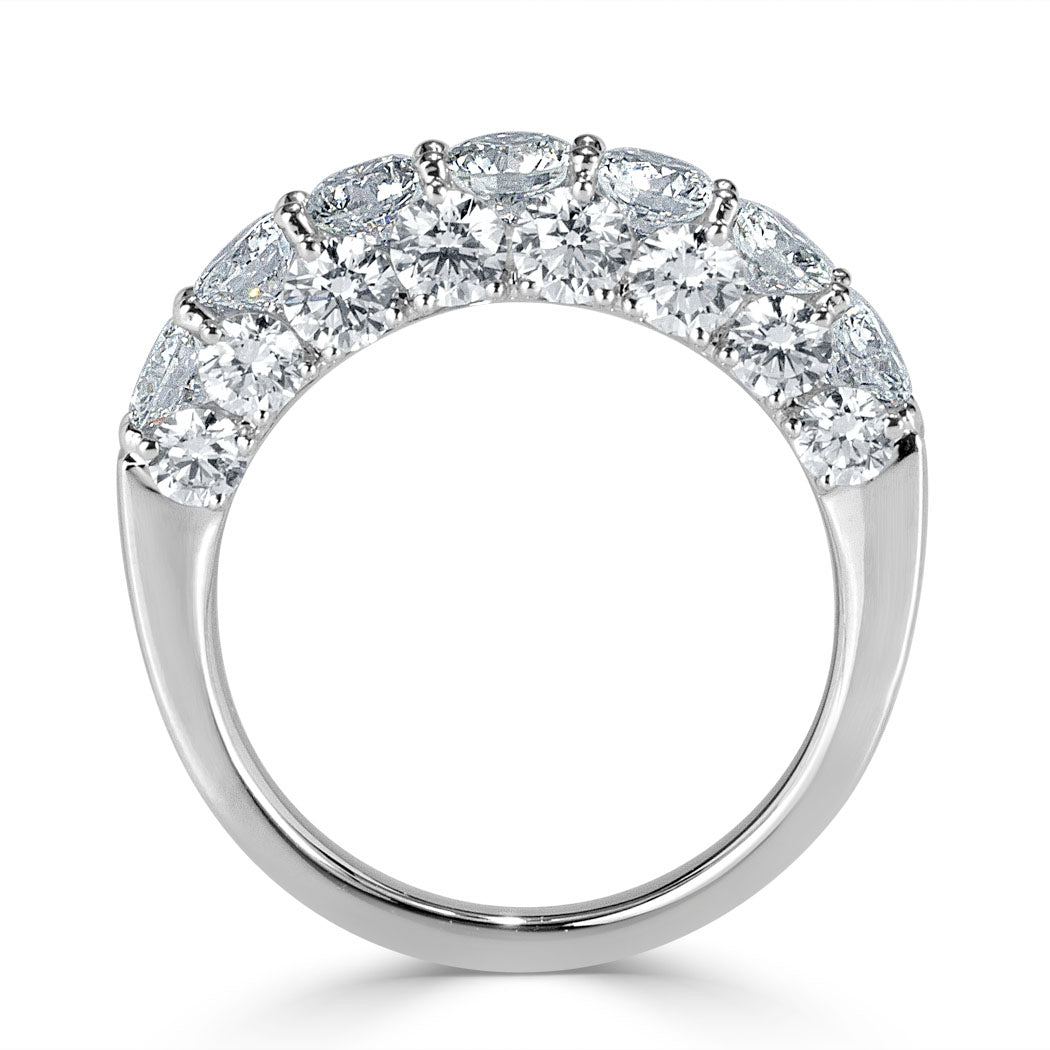 3.10ct Round Brilliant Cut Diamond Ring in 18k White Gold