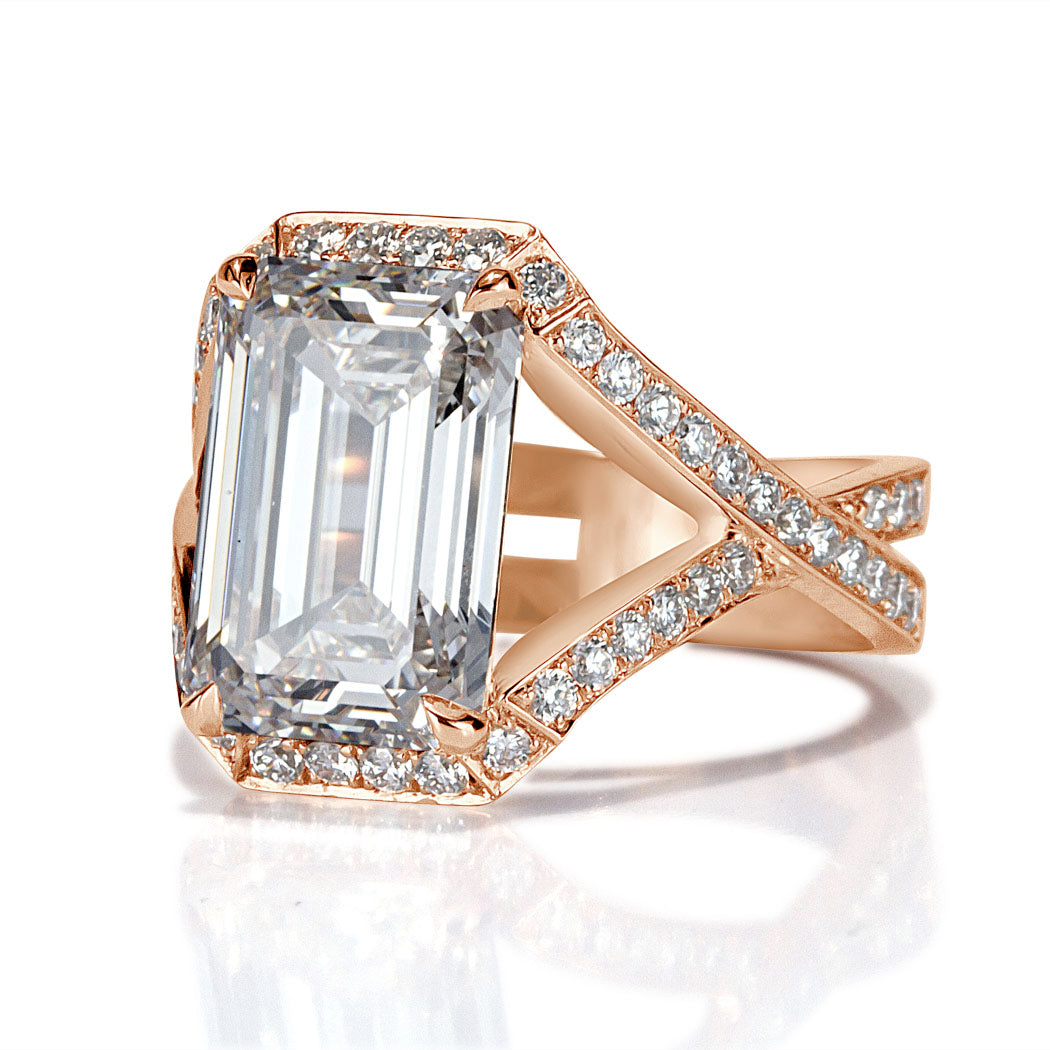 5.00ct Emerald Cut Diamond Engagement Ring