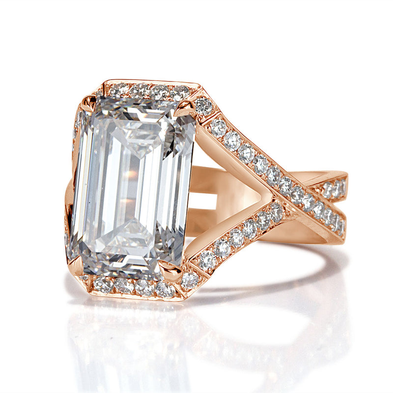 5.00ct Emerald Cut Diamond Engagement Ring