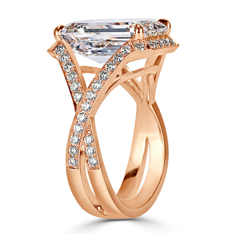 5.00ct Emerald Cut Diamond Engagement Ring