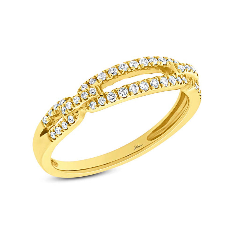 0.23ct Round Cut Diamond Ring in 14k Yellow Gold