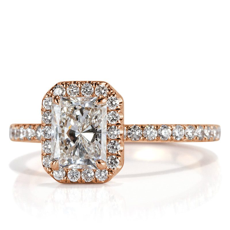 1.52ct Radiant Cut Diamond Engagement Ring