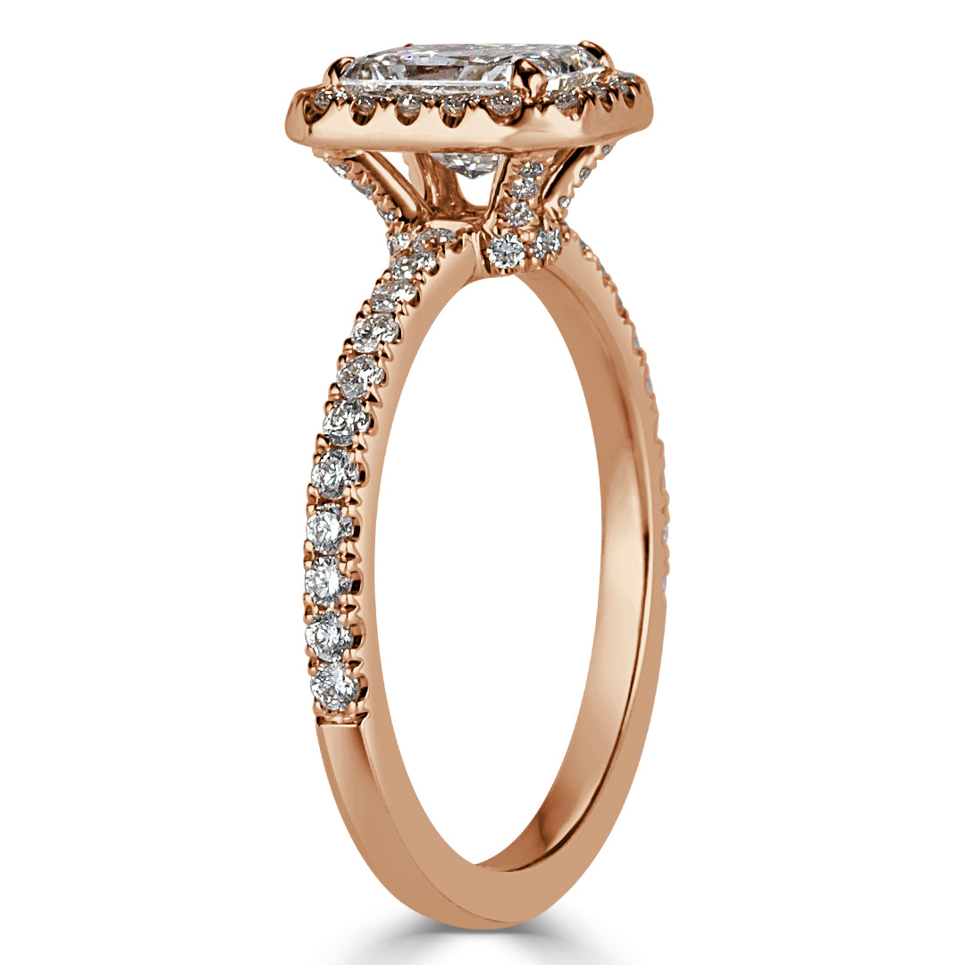 1.52ct Radiant Cut Diamond Engagement Ring
