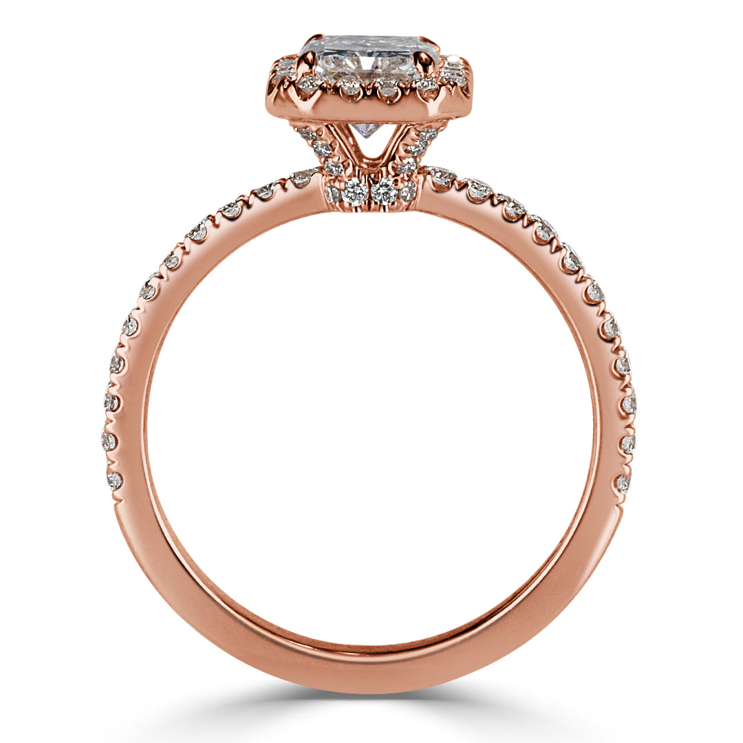 1.52ct Radiant Cut Diamond Engagement Ring