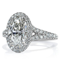 3.30ct Oval Cut Diamond Engagement Ring