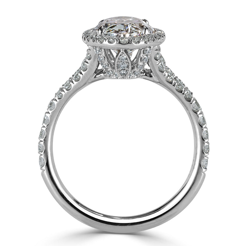 3.30ct Oval Cut Diamond Engagement Ring