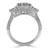 3.95ct Cushion Cut Diamond Engagement Ring