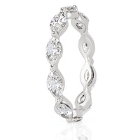 1.95ct Marquise Cut Diamond Eternity Band in Platinum