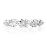 1.95ct Marquise Cut Diamond Eternity Band in 18k White Gold