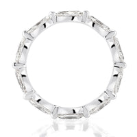 1.95ct Marquise Cut Diamond Eternity Band in 18k White Gold