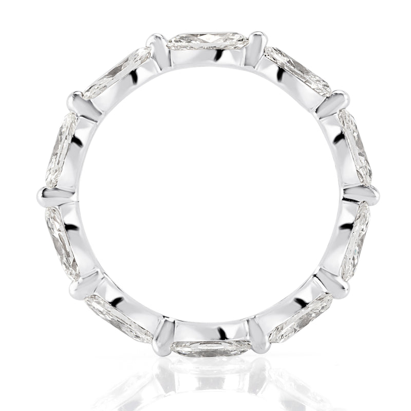 1.95ct Marquise Cut Diamond Eternity Band in 18k White Gold