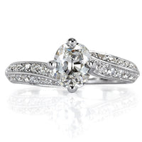1.60ct Old Mine Cut Diamond Engagement Ring