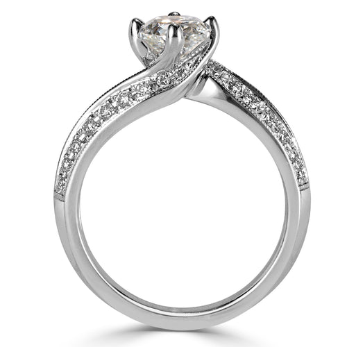 1.60ct Old Mine Cut Diamond Engagement Ring