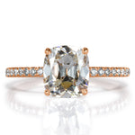 2.42ct Old Mine Cut Diamond Engagement Ring