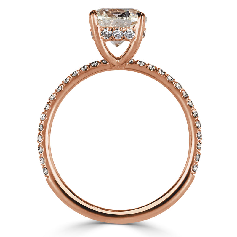 2.42ct Old Mine Cut Diamond Engagement Ring