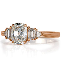 1.55ct Old Mine Cut Diamond Engagement Ring