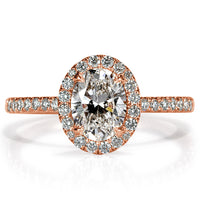 1.46ct Oval Cut Diamond Engagement Ring