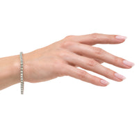 9.25ct Round Brilliant Cut Diamond Tennis Bracelet in 14k White Gold