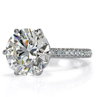 4.71ct Round Brilliant Cut Diamond Engagement Ring