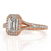 1.41ct Emerald Cut Diamond Engagement Ring