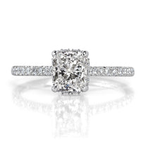 1.35ct Radiant Cut Diamond Engagement Ring