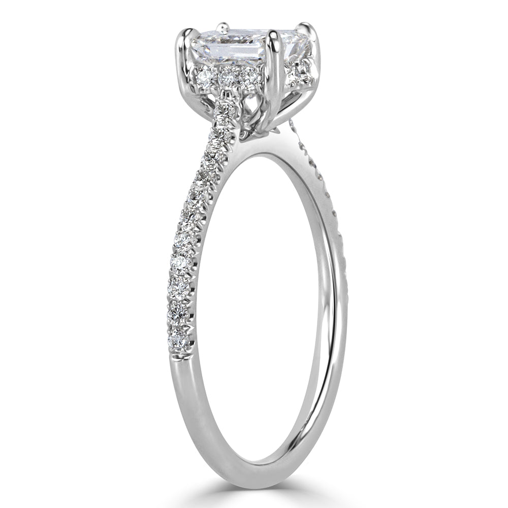 1.35ct Radiant Cut Diamond Engagement Ring