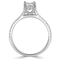 1.35ct Radiant Cut Diamond Engagement Ring