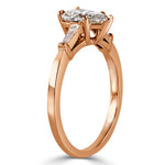 1.18ct Pear Shaped Diamond Three-Stone Engagement Ring