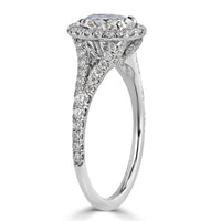 1.61ct Oval Cut Diamond Engagement Ring