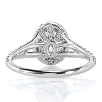 1.61ct Oval Cut Diamond Engagement Ring