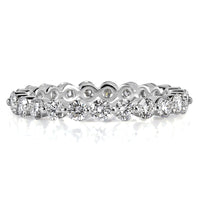 1.40ct Round Brilliant Cut Diamond Eternity Band in 18k White Gold