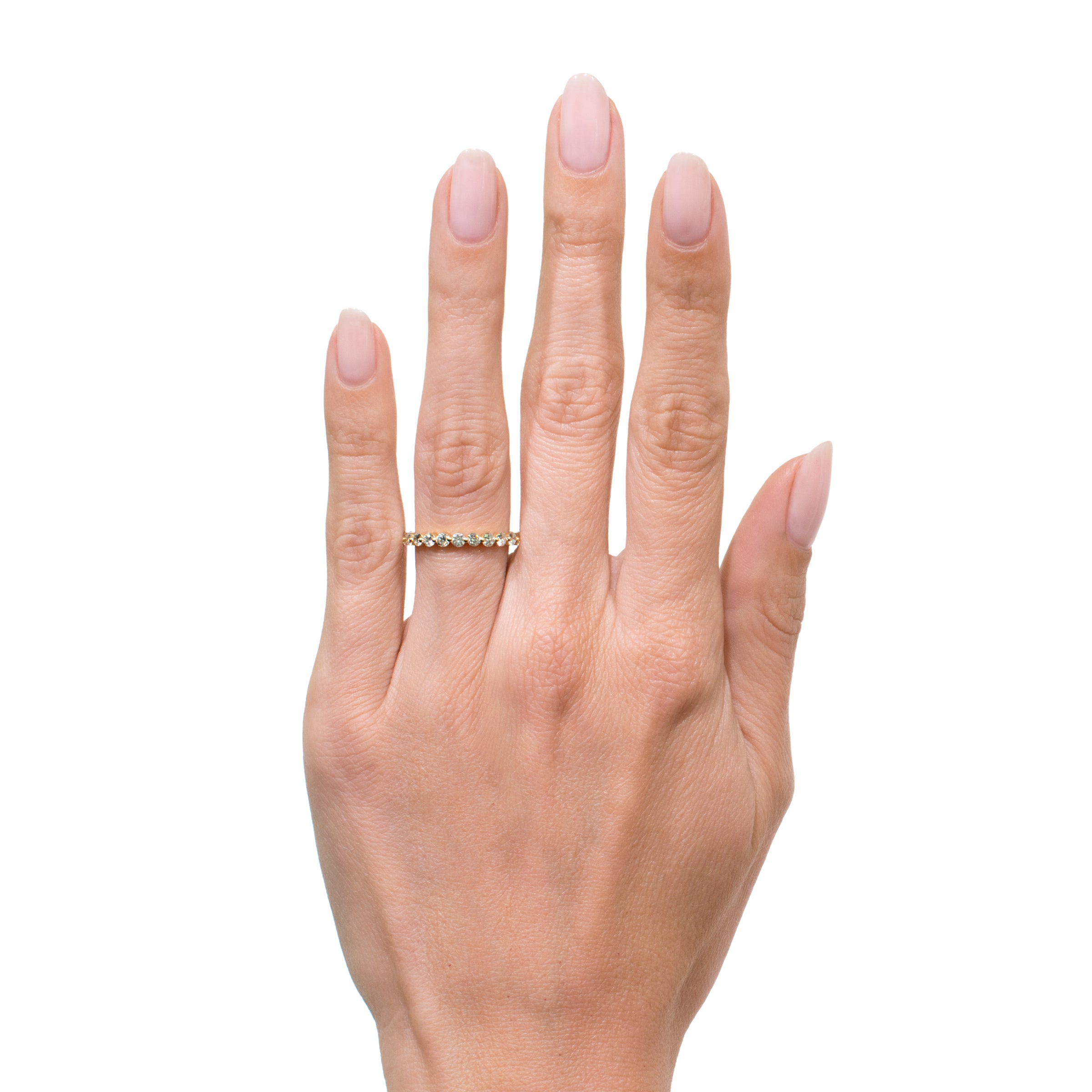 1.40ct Round Brilliant Cut Diamond Eternity Band in 18k Yellow Gold