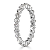 1.40ct Round Brilliant Cut Diamond Eternity Band in Platinum