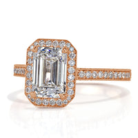 2.85ct Emerald Cut Diamond Engagement Ring