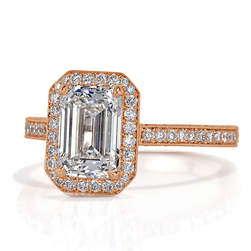 2.85ct Emerald Cut Diamond Engagement Ring