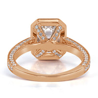 2.85ct Emerald Cut Diamond Engagement Ring