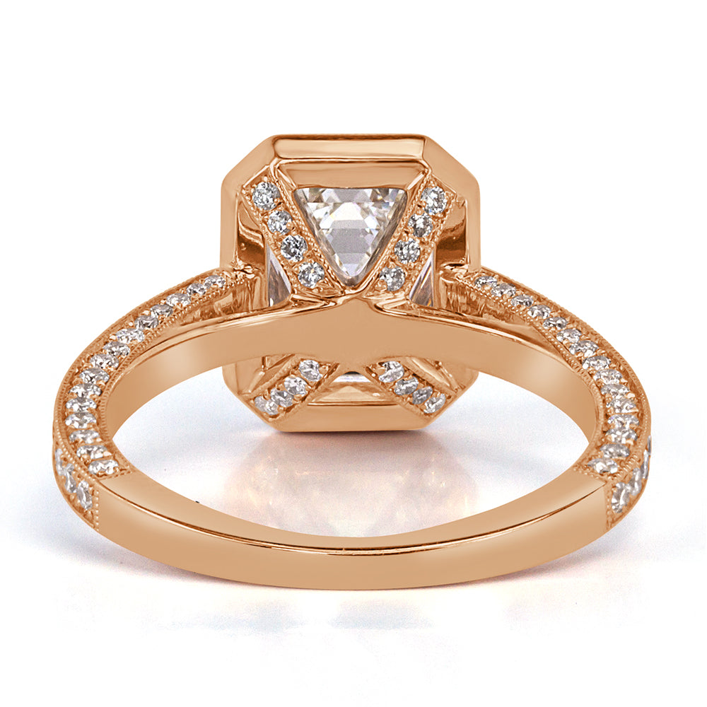 2.85ct Emerald Cut Diamond Engagement Ring