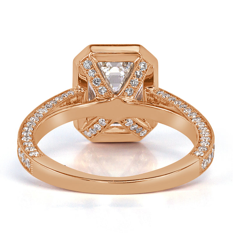 2.85ct Emerald Cut Diamond Engagement Ring