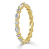 1.00ct Marquise and Round Brilliant Cut Diamond Eternity Band in 18k Yellow Gold