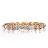 1.00ct Marquise and Round Brilliant Cut Diamond Eternity Band in 18k Rose Gold
