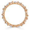 1.00ct Marquise and Round Brilliant Cut Diamond Eternity Band in 18k Rose Gold