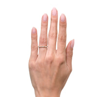 1.00ct Marquise and Round Brilliant Cut Diamond Eternity Band in 18k Rose Gold