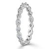 1.00ct Marquise and Round Brilliant Cut Diamond Eternity Band in Platinum